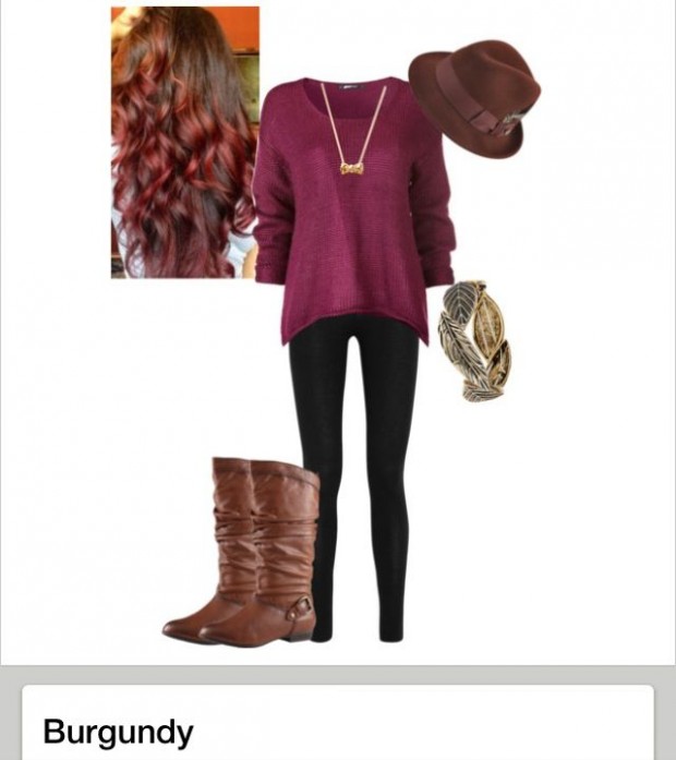 Perfect Fall Look 23 Outfit Ideas in Burgundy Color (5)