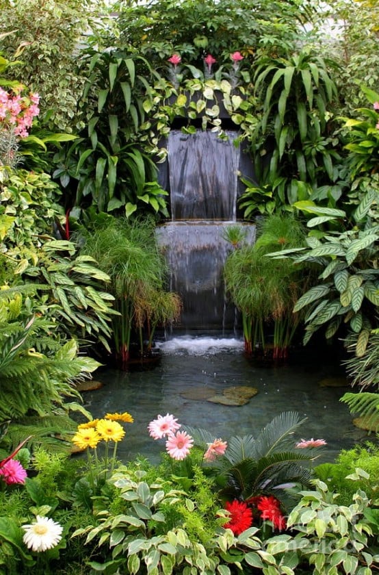 26 Amazing Garden Waterfall Ideas