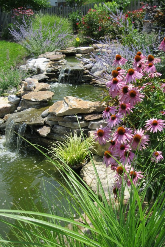 26 Amazing Garden Waterfall Ideas