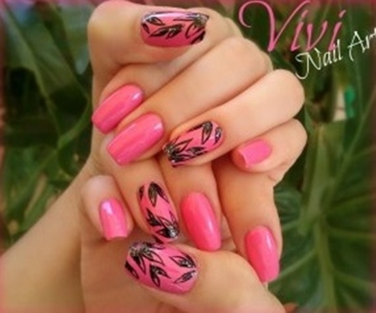stylish pink nail art ideas (10)