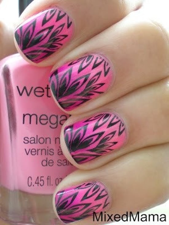 stylish pink nail art ideas (19)