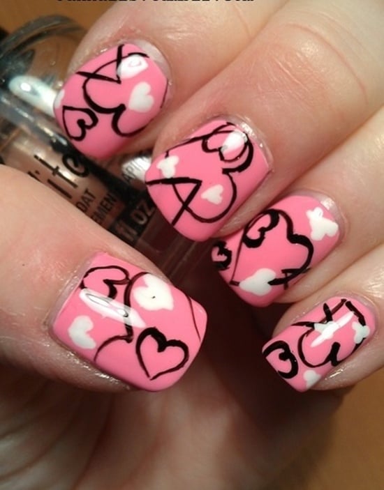 stylish pink nail art ideas (21)