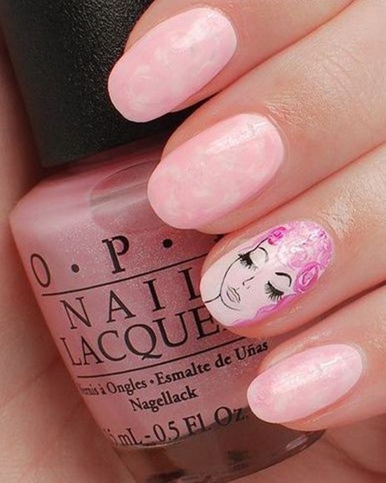 stylish pink nail art ideas (22)