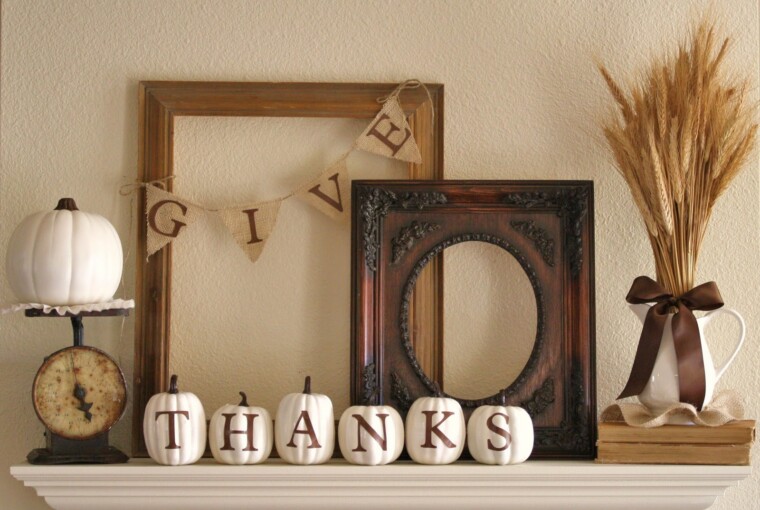 17 Creative and Easy DIY Home Decor Crafts for the Thanksgiving Holiday - Thanksgiving crafts, Thanksgiving, diy thanksgiving decorations