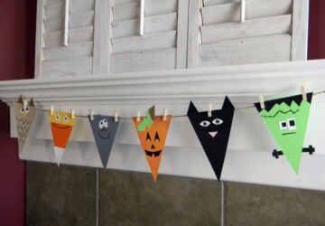 19 Great DIY Halloween Garlands and Banners for Perfect Halloween Home Decor - Halloween decorations, halloween, garlands, diy, banners