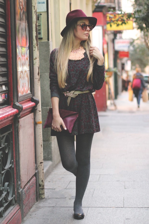 24 Gorgeous Ideas How to Wear Dress and Skirt in Cold Weather (15)