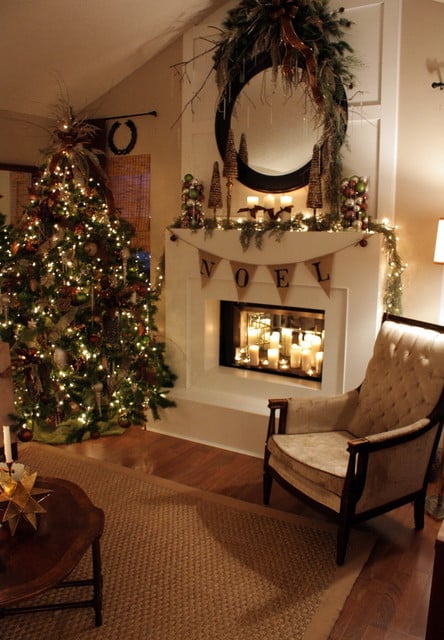 25 Gorgeous Christmas Mantel Decoration Ideas (12)