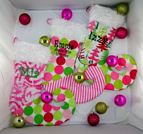 girly christmas stockings