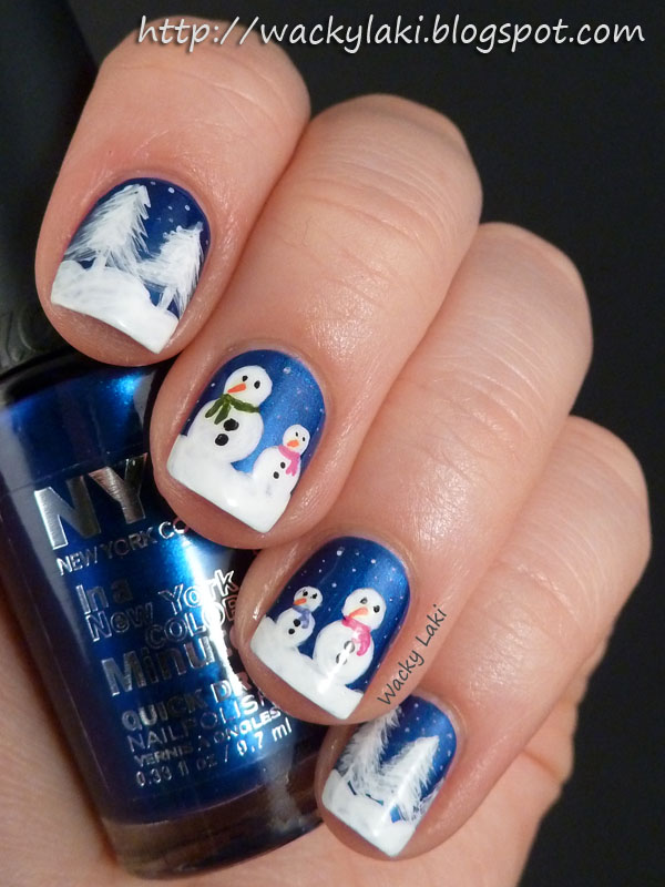 19 Gorgeous Winter Inspired Nail Art Ideas (15)