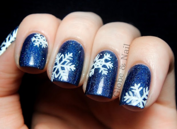 19 Gorgeous Winter Inspired Nail Art Ideas - Style Motivation