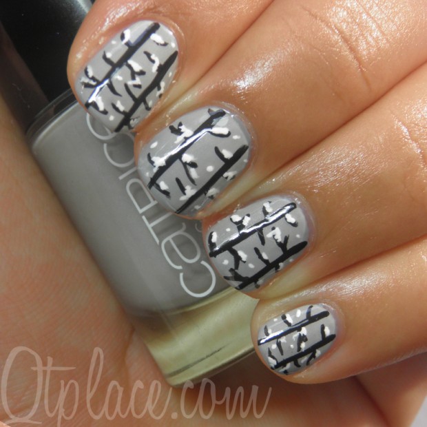 19 Gorgeous Winter Inspired Nail Art Ideas (19)