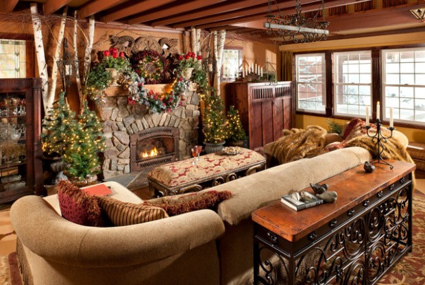 20 Brilliant Ideas How to Decorate Your Living Room for Christmas (1)