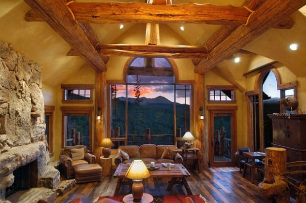 20 Cozy Rustic Living Room Design Ideas (14)