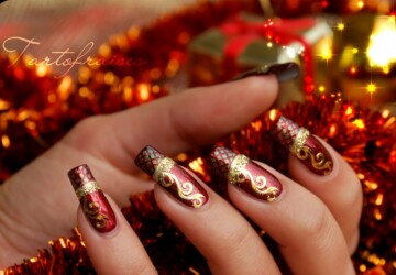 23 Amazing Christmas Nail Design Ideas - nail design ideas, nail design, Nail Art, Christmas nails, Christmas nail design, Christmas