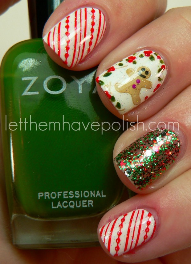 23 Amazing Christmas Nail Design Ideas (7)