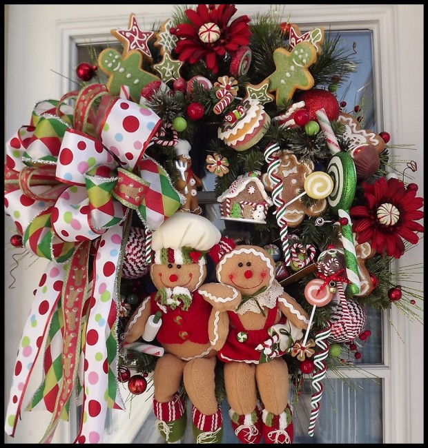 30 Beautiful And Creative Handmade Christmas Wreaths (5)