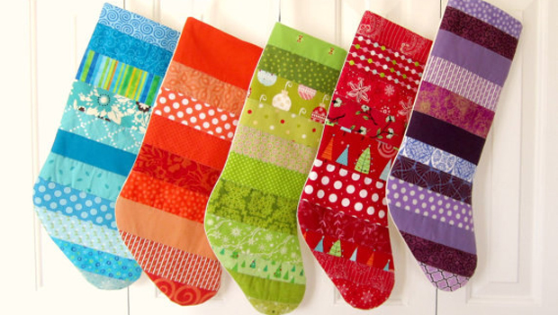 15 Beautiful Handmade Christmas Stocking Designs - worldwide, winter, unique, stocking, snowman, snow, season, santa, red, personalized, patchwork, owl, north pole, holiday, handmade, green, elf, collection, Christmas, burlap