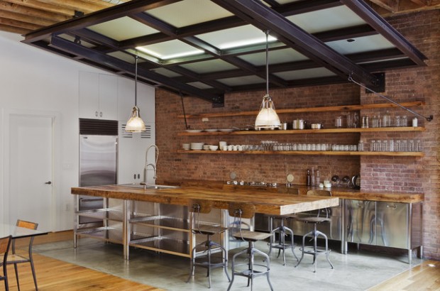 16 Urban Interior Design Ideas in Industrial Style (4)