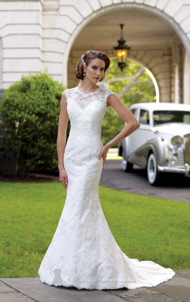 20 Lace Wedding Dresses for Romantic Brides (15)