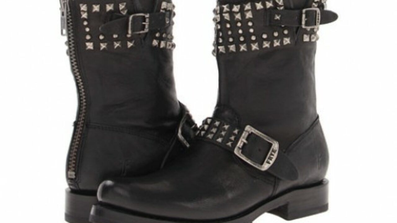 trendy biker boots