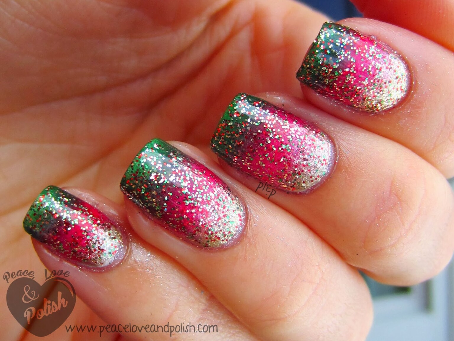 christmas nail color not res