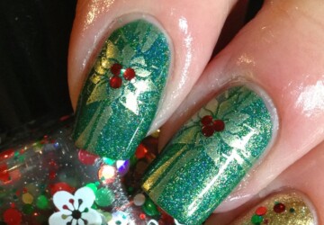 25 Adorable Christmas Nail Art Ideas - nail art ideas, Nail Art, Christmas nails, Christmas nail design