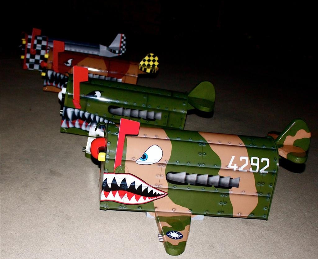 P40 flying tigers Airplane mailbox.
