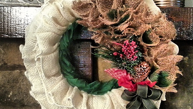 28 Fascinating Handmade Christmas Wreath Designs - wreath, winter, vintage, snowman, snow, season, santa claus, santa, personalized, merry, holly, holiday, handmade, festive, crochet, cold, Christmas, chevron, burlap, berry
