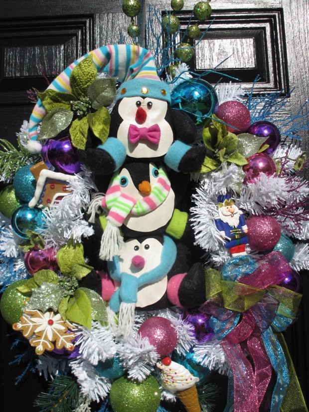 28 Fascinating Handmade Christmas Wreath Designs (21)