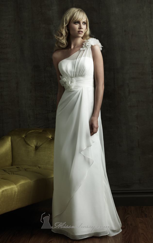 15 Romantic Chiffon Wedding Dresses
