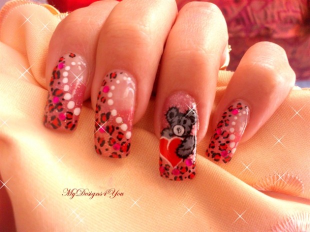 17 Adorable Nail Art Ideas for Valentine’s Day (11)