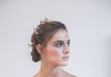 19 Elegant Hairstyle Ideas for Romantic Bride Look - weddings, romantic wedding, Romantic look, Hairstyles, elegant hairstyles, bridal hairstyles