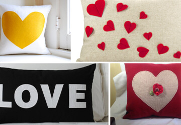 20 Charming Handmade Valentine's Day Pillow Designs - valentine, soft, red, Pink, Pillow, lover, love, heart, handmade, gift, day, cushion, cover, case