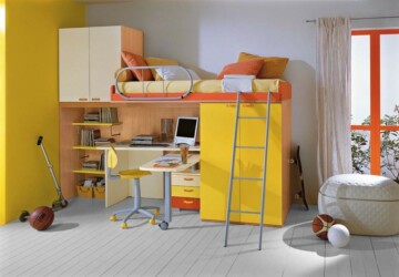 20 Great Loft Bed Design Ideas for Small Kids Bedrooms - loft bed, kids study room, kids furniture, kids