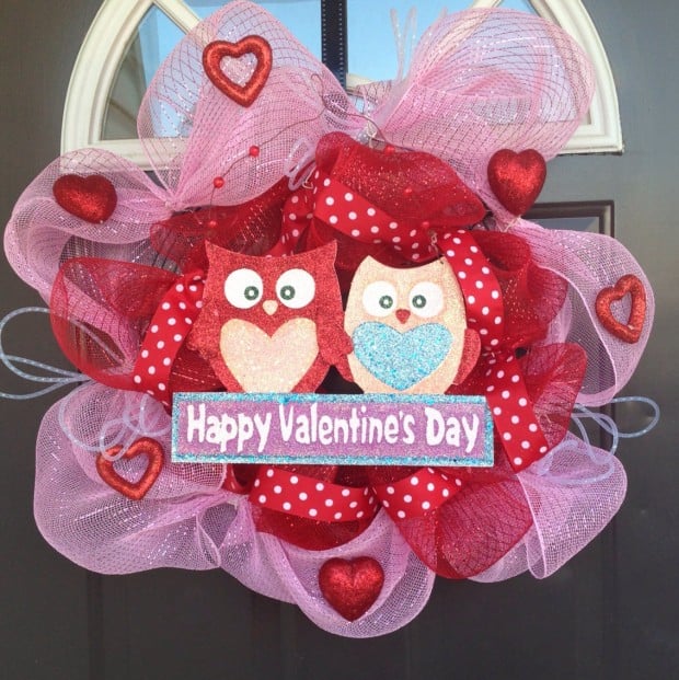 20 Heart Melting Handmade Valentine's Wreaths (4)