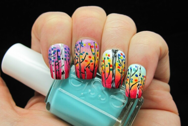 24 Amazing Colorful Nail Art Ideas - nail art ideas, Nail Art, colorful nail art, colorful nail, Colorful