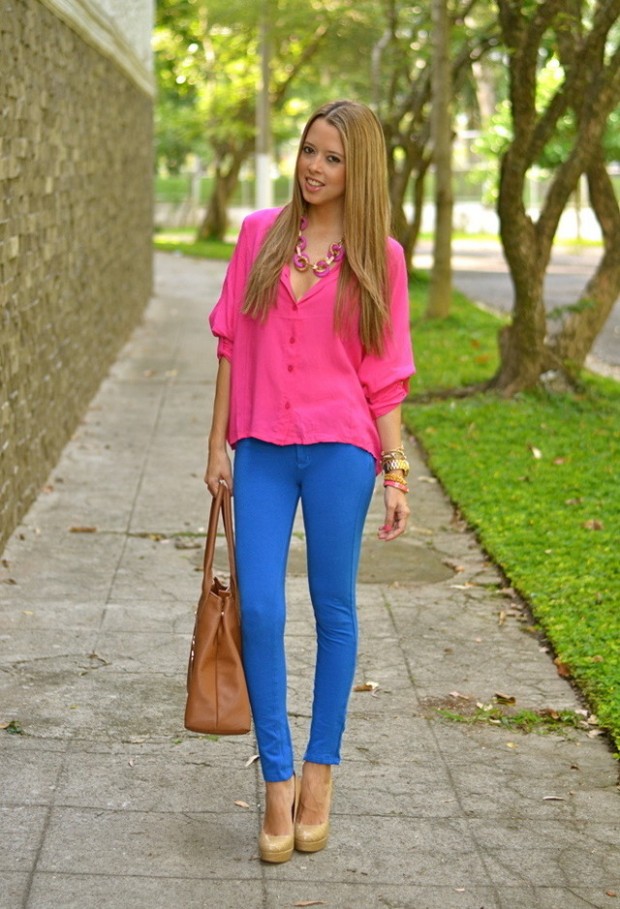 Colored Jeans for Spring 21 Stylish Outfit Ideas (1)