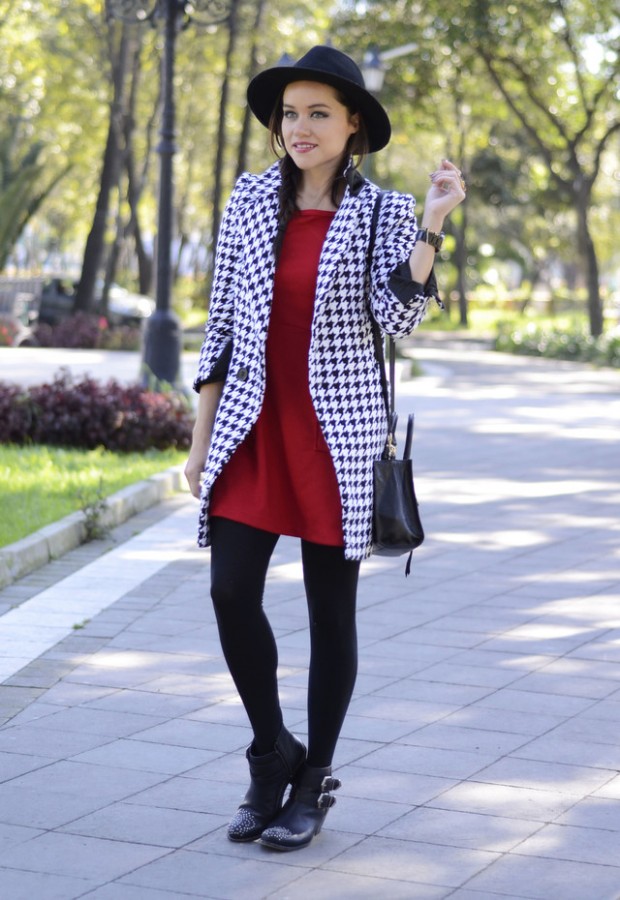 Houndstooth Print 17 Stylish Outfit Ideas (11)