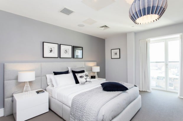 20 Beautiful Gray Master Bedroom Design Ideas  (13)