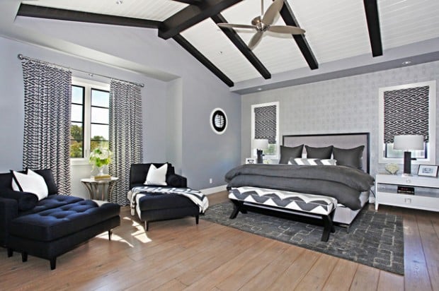 20 Beautiful Gray Master Bedroom Design Ideas  (14)