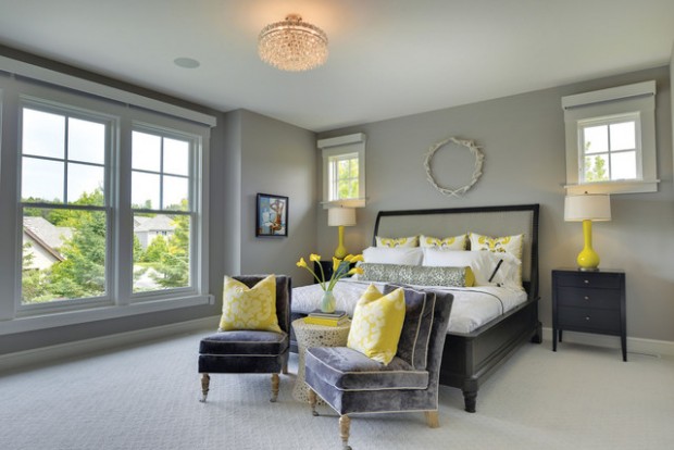 20 Beautiful Gray Master Bedroom Design Ideas  (9)