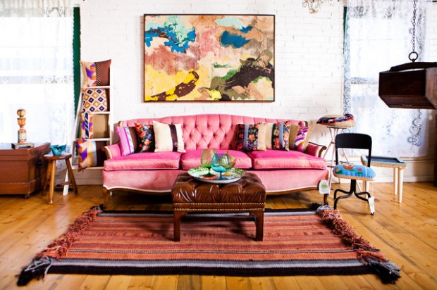 20 Stylish Boho Chic Living Room Design Ideas (16)