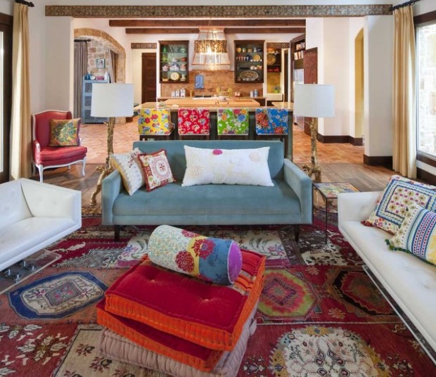 20 Stylish Boho Chic Living Room Design Ideas (8)