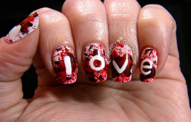 22 Cute Love Inspired Nail Art Ideas  (7)