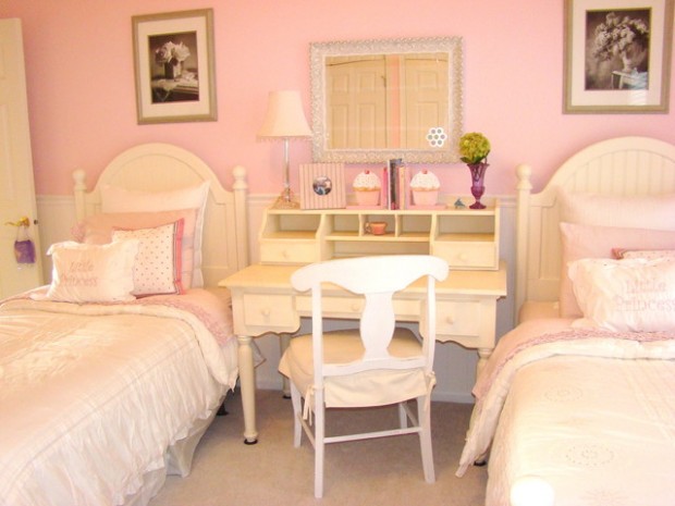 22 Pink Bedroom Design Ideas for Little Ladies (13)