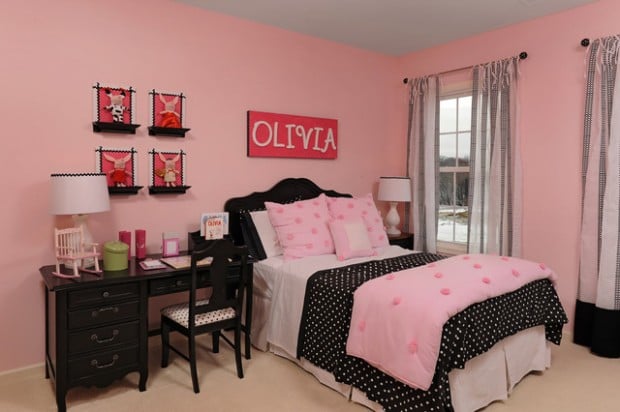 22 Pink Bedroom Design Ideas for Little Ladies (3)