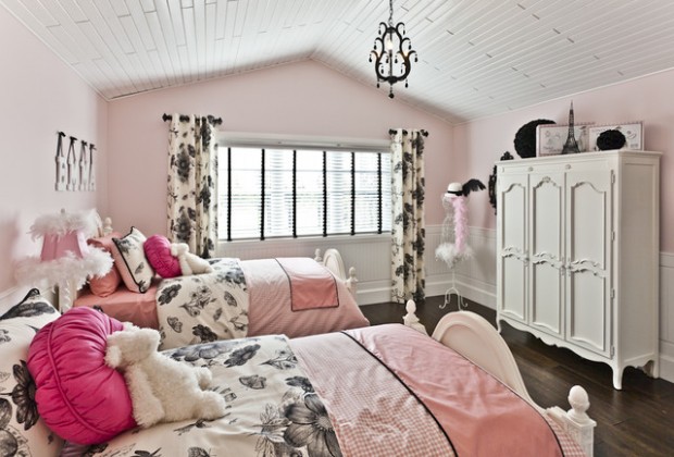 22 Pink Bedroom Design Ideas for Little Ladies (6)