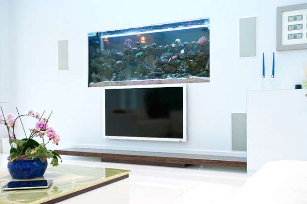 25 Original Ideas with Aquarium in Home Interior (17)