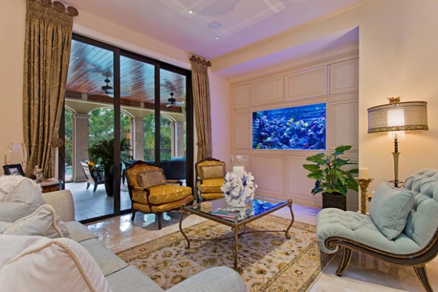 25 Original Ideas with Aquarium in Home Interior (22)