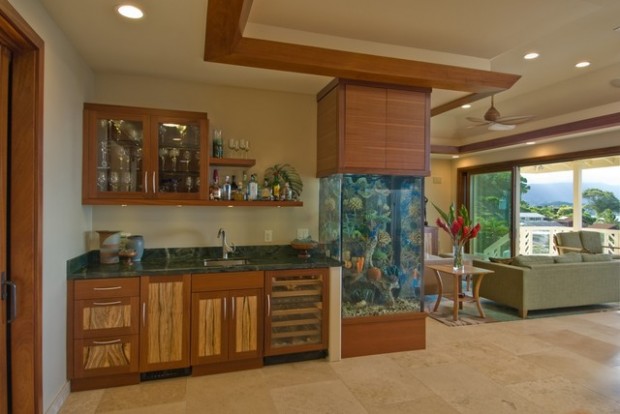 25 Original Ideas with Aquarium in Home Interior (24)